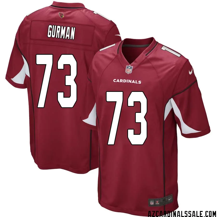 Vitaliy Gurman No 73 Arizona Cardinals Home Game Jersey Cardinal for Men 1