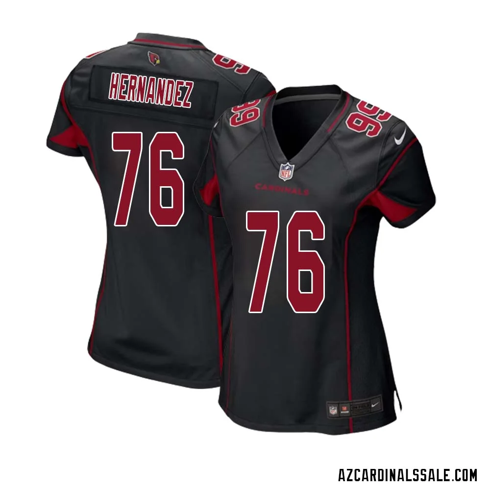 Will Hernandez No 76 Arizona Cardinals Alternate Game Jersey Cardinal for Women