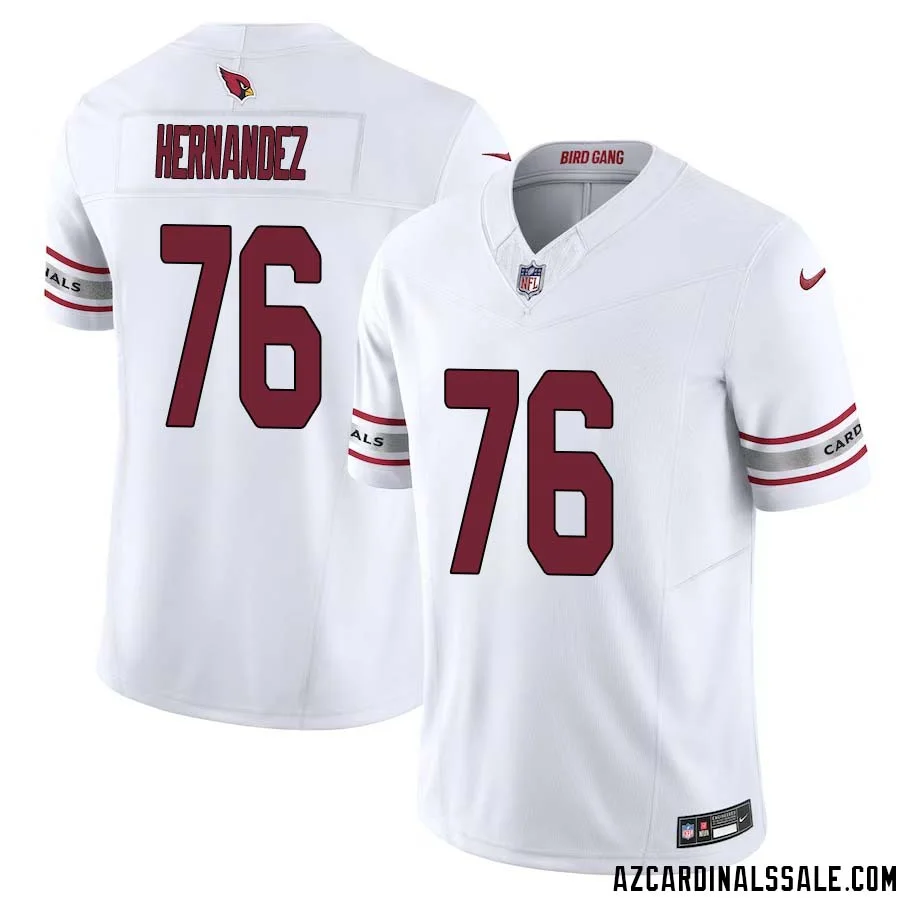 Will Hernandez No 76 Arizona Cardinals Vapor F.U.S.E. Limited Jersey White 1