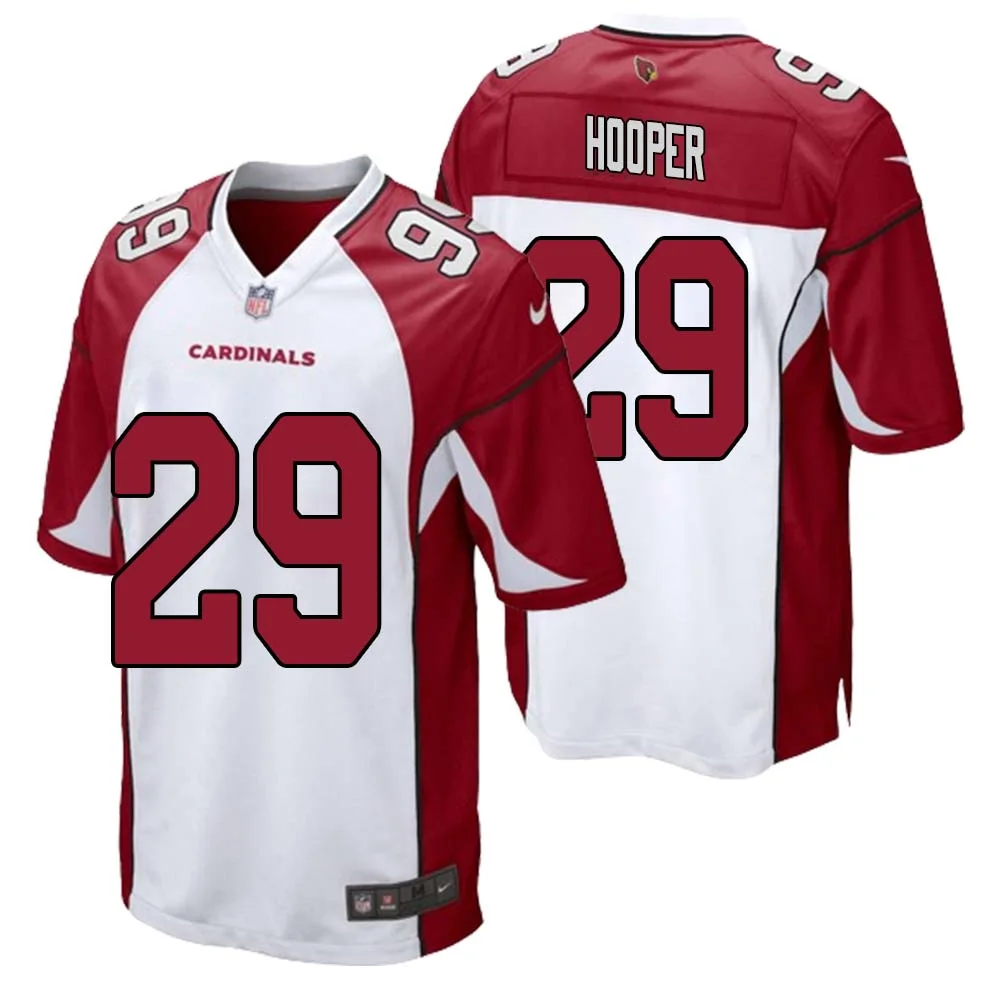 William Hooper No 29 Arizona Cardinals Away Game Jersey Cardinal for Men