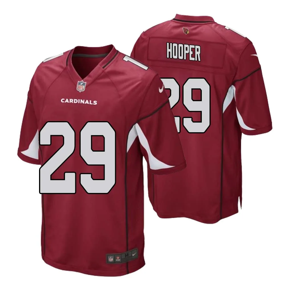William Hooper No 29 Arizona Cardinals Home Game Jersey Cardinal for Men 1