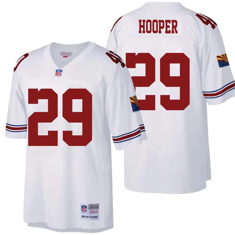 William Hooper No 29 Arizona Cardinals Mitchell Ness Big Tall 2000 Retired Player Replica Jersey White