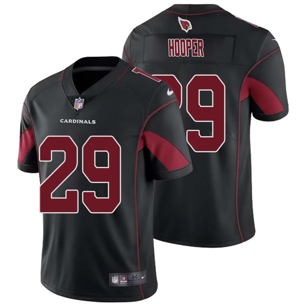 William Hooper No 29 Men Black Arizona Cardinals Color Rush Vapor Limited Jersey 1