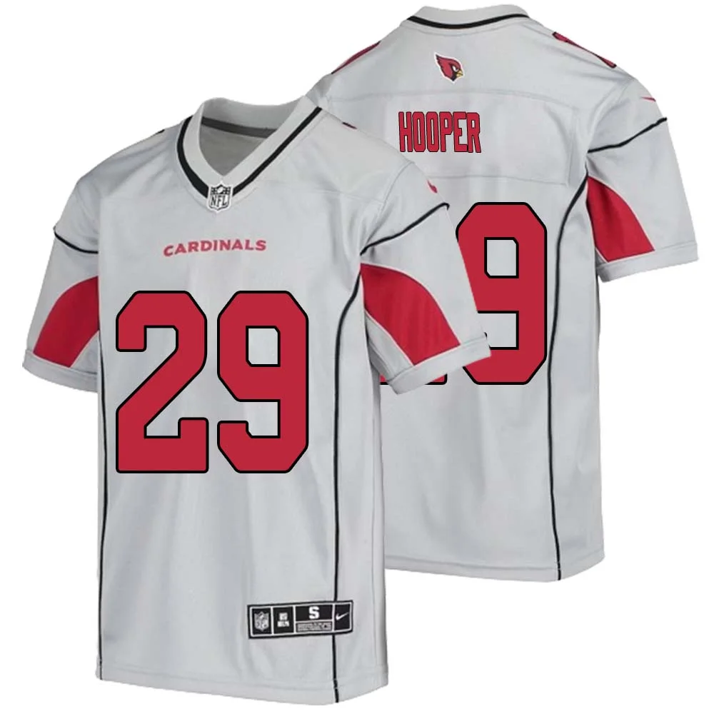 William Hooper No 29 Youth Silver Arizona Cardinals Inverted Legend Jersey 1