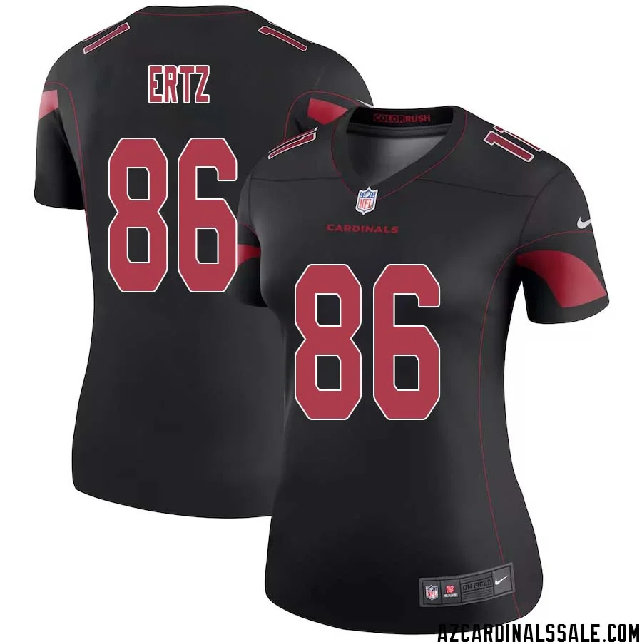 Zach Ertz No 86 Women Black Arizona Cardinals Color Rush Vapor Limited Jersey