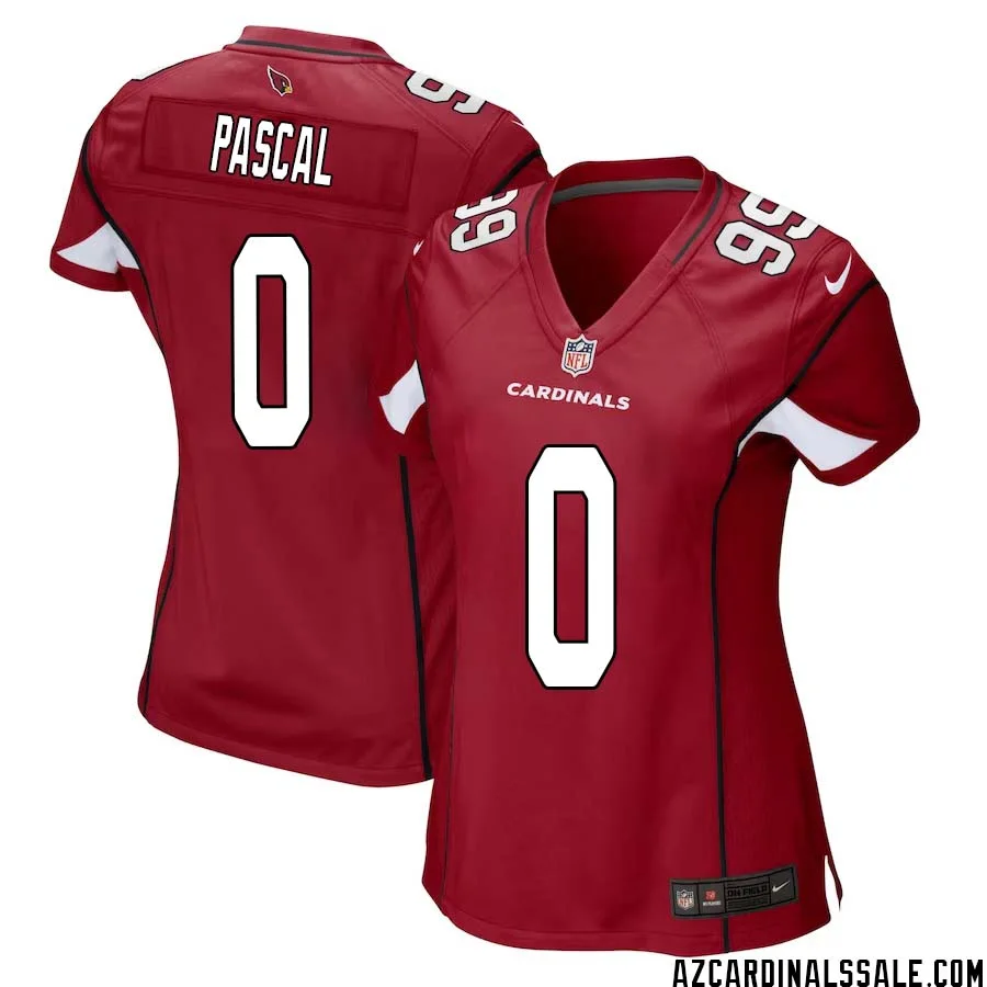 Zach Pascal No 0 Arizona Cardinals Home Game Jersey Cardinal for Women