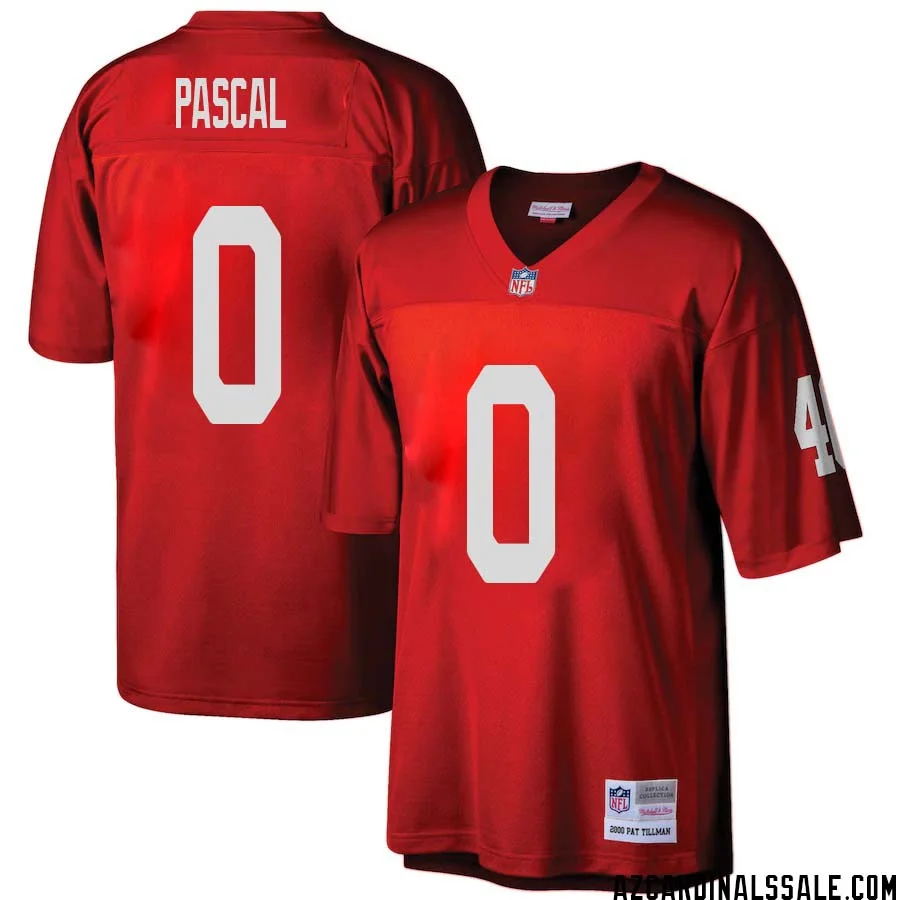 Zach Pascal No 0 Arizona Cardinals Mitchell Ness Big Tall 2000 Retired Player Replica Jersey Red 1