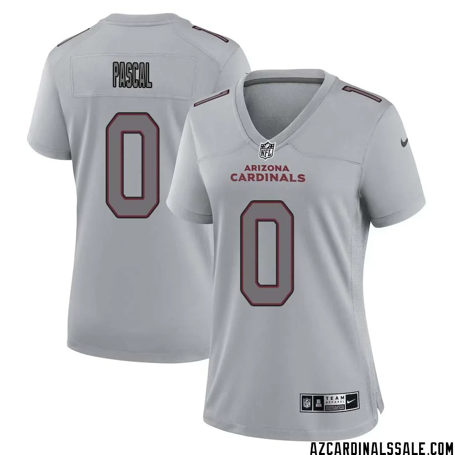 Zach Pascal No 0 Women Arizona Cardinals Gray Atmosphere Fashion Game Jersey