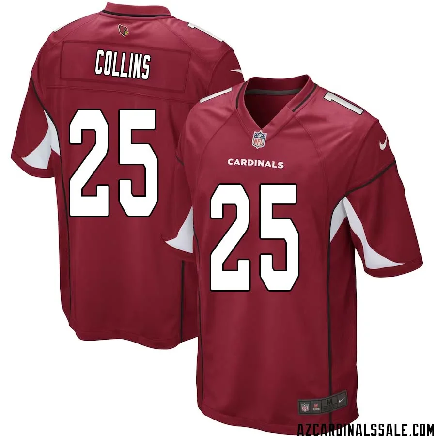 Zaven Collins No 25 Arizona Cardinals Home Game Jersey Cardinal for Men
