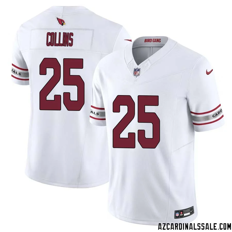 Zaven Collins No 25 Arizona Cardinals Vapor F.U.S.E. Limited Jersey White 1