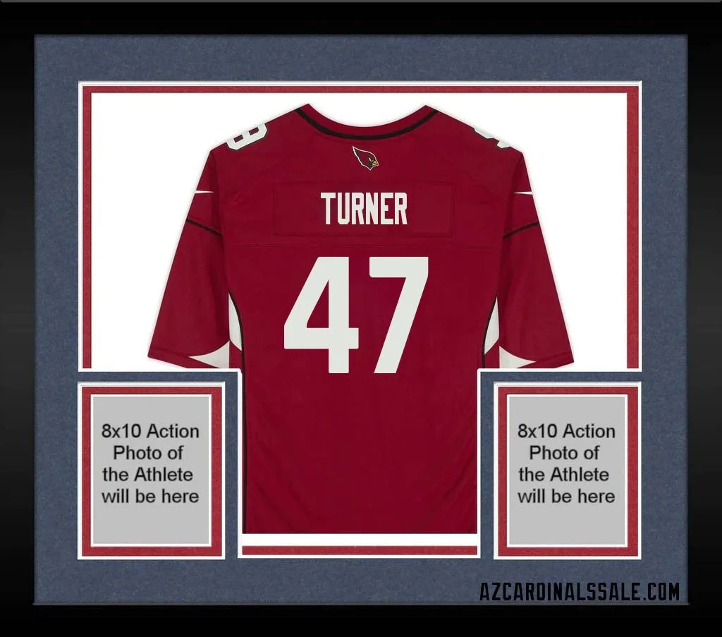 Zeke Turner No 47 Arizona Cardinals Autographed Red Game Jersey 1