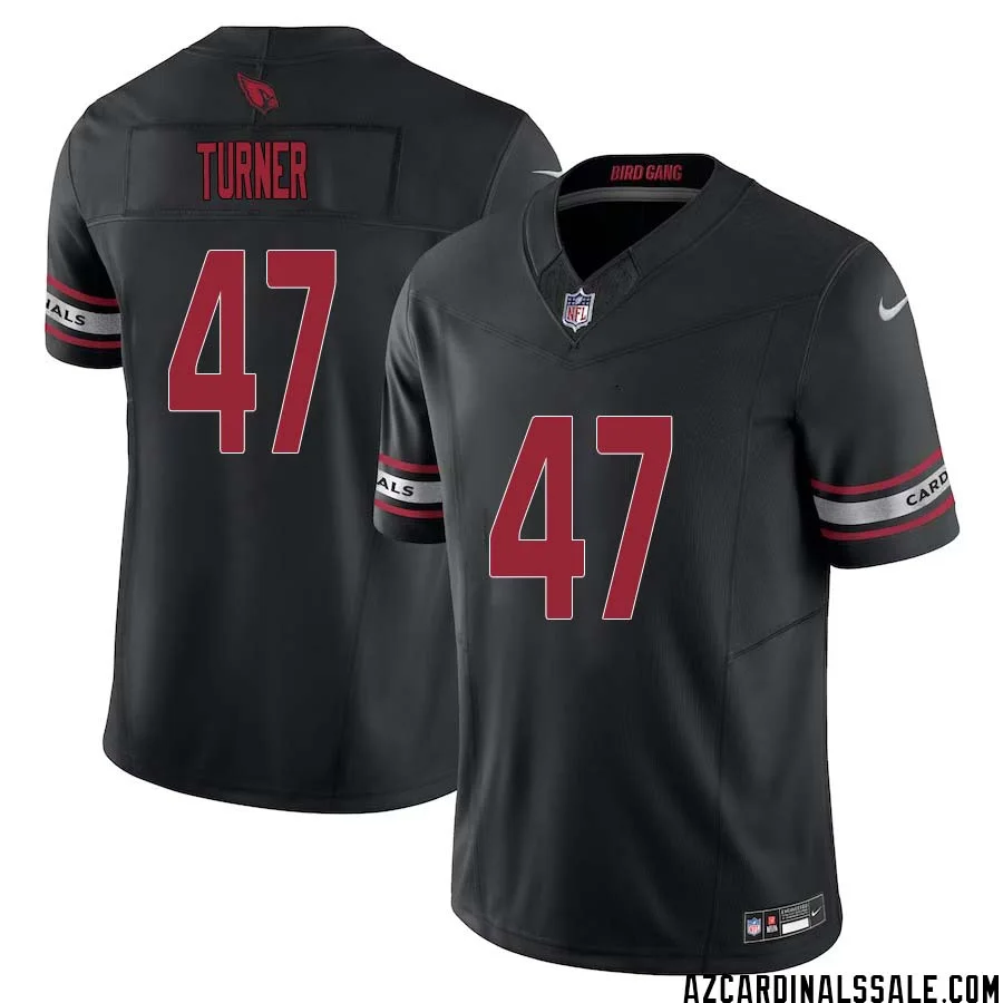 Zeke Turner No 47 Arizona Cardinals Vapor F.U.S.E. Limited Jersey Black