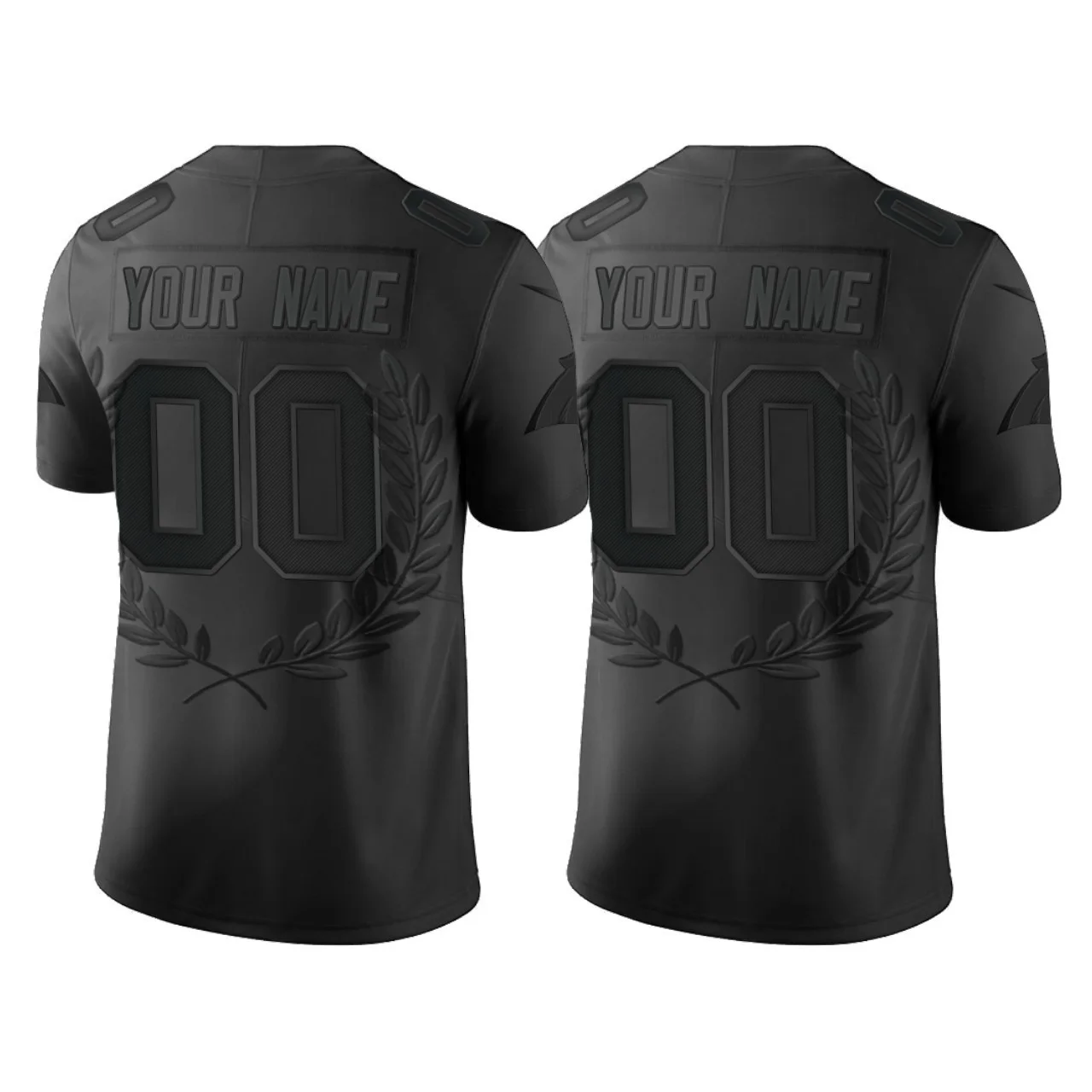 Men's Carolina Panthers Custom Black MVP Limited Jersey -