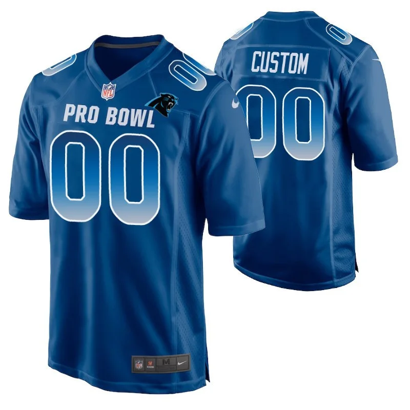 Men's NFC Carolina Panthers Custom 2019 Pro Bowl Game Jersey - Royal -