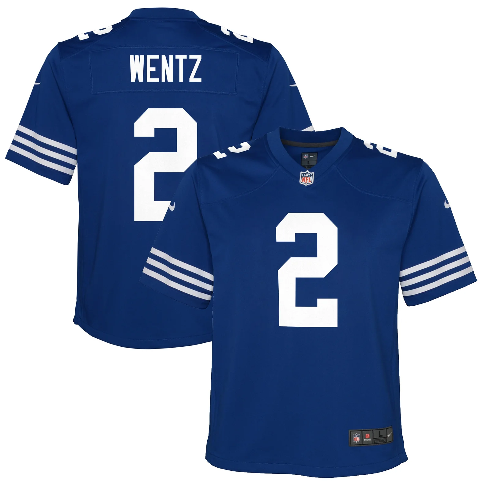 Carson Wentz Indianapolis Colts Youth Alternate Game Jersey - Royal -