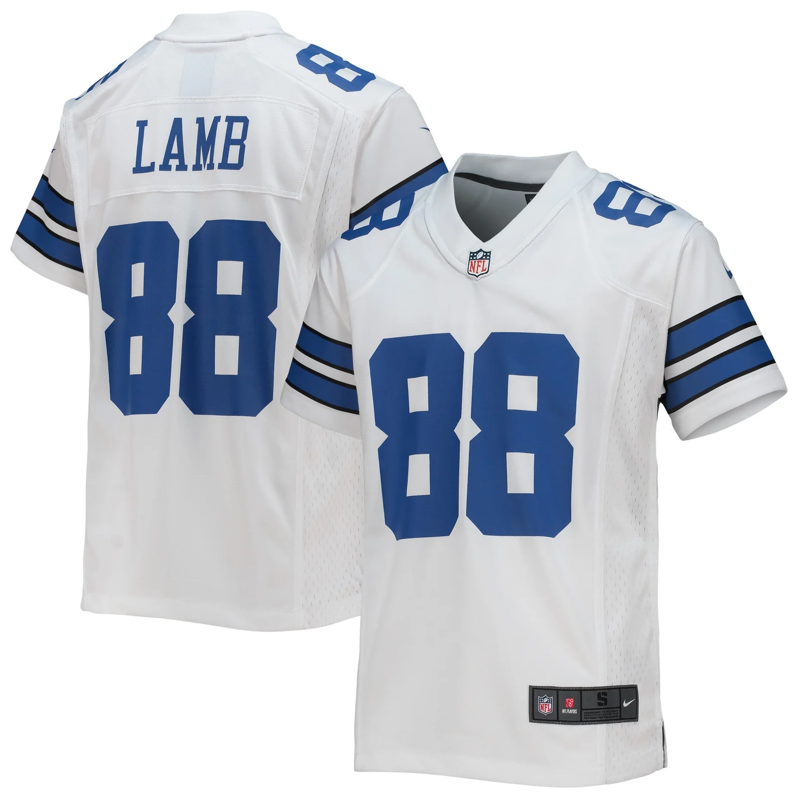 CeeDee Lamb Dallas Cowboys Youth Game Jersey - White -