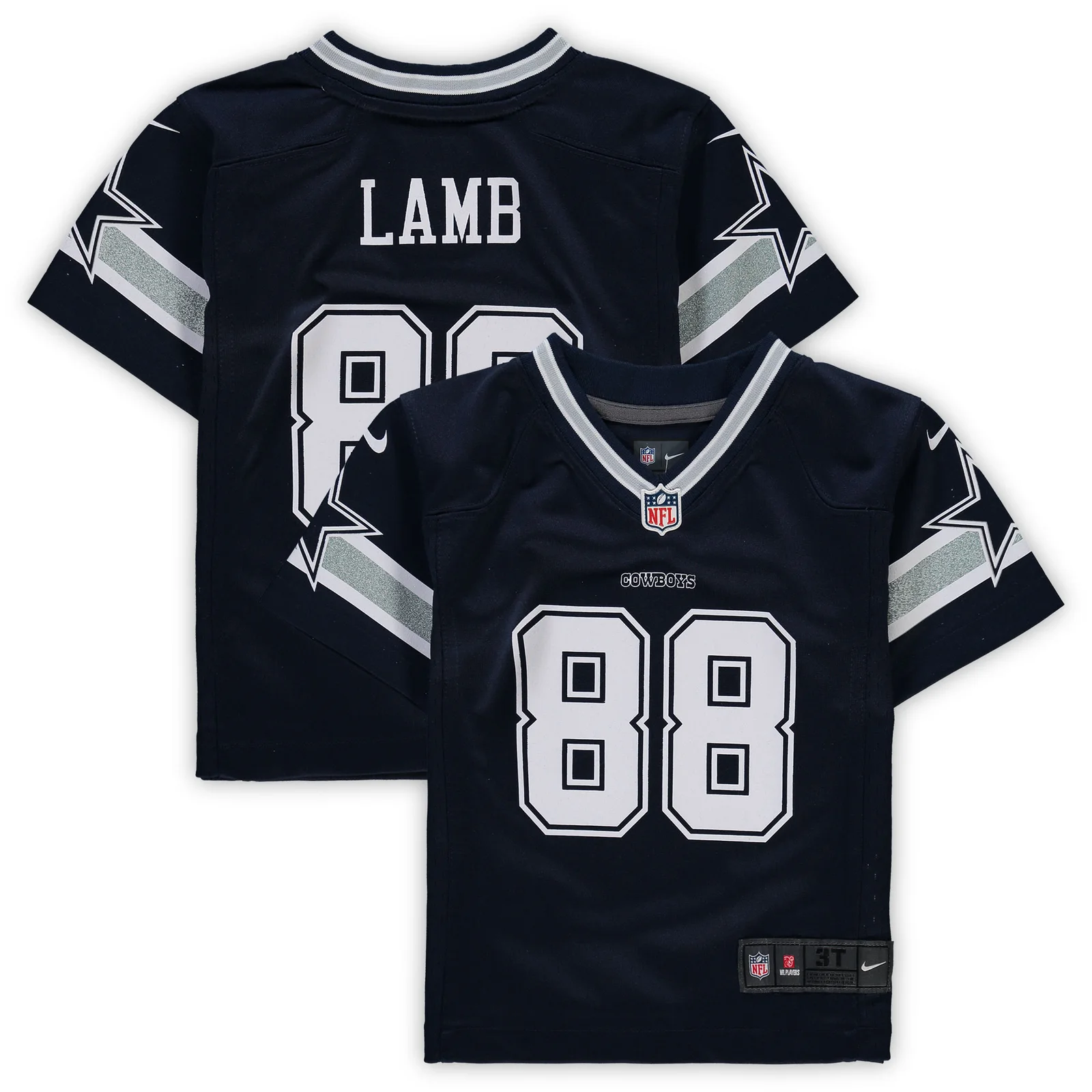 Men's CeeDee Lamb Dallas Cowboys Toddler Player Game Jersey - Navy -