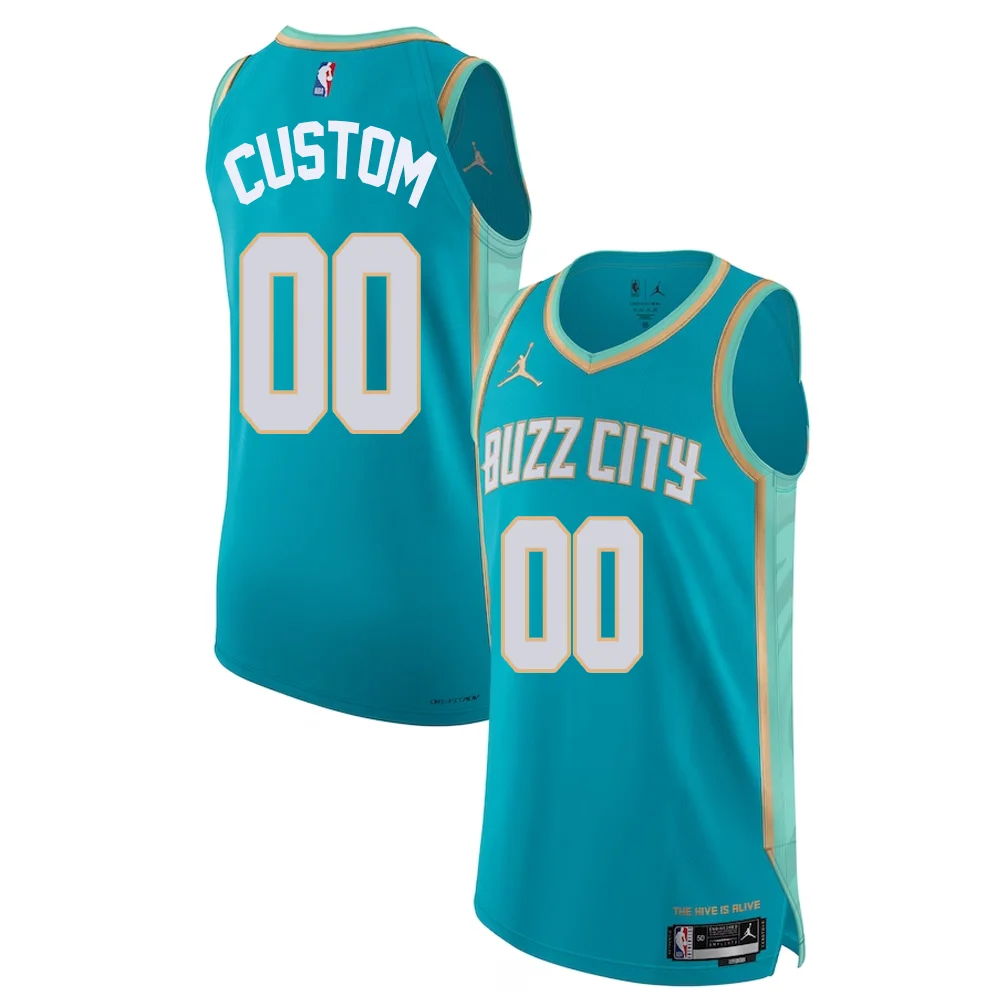 Custom LaMelo Ball Charlotte Hornets Authentic Jersey - City Edition - Teal -