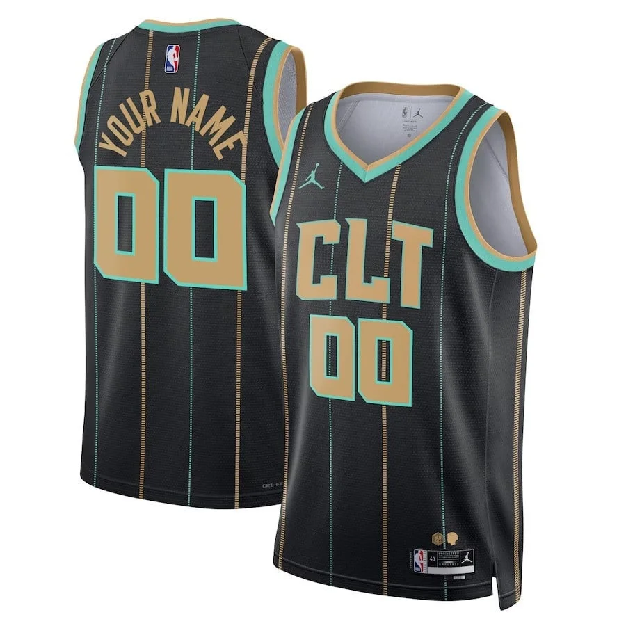 Youth's Charlotte Hornets #00 Custom City Edition Swingman Jersey 2022-23 -