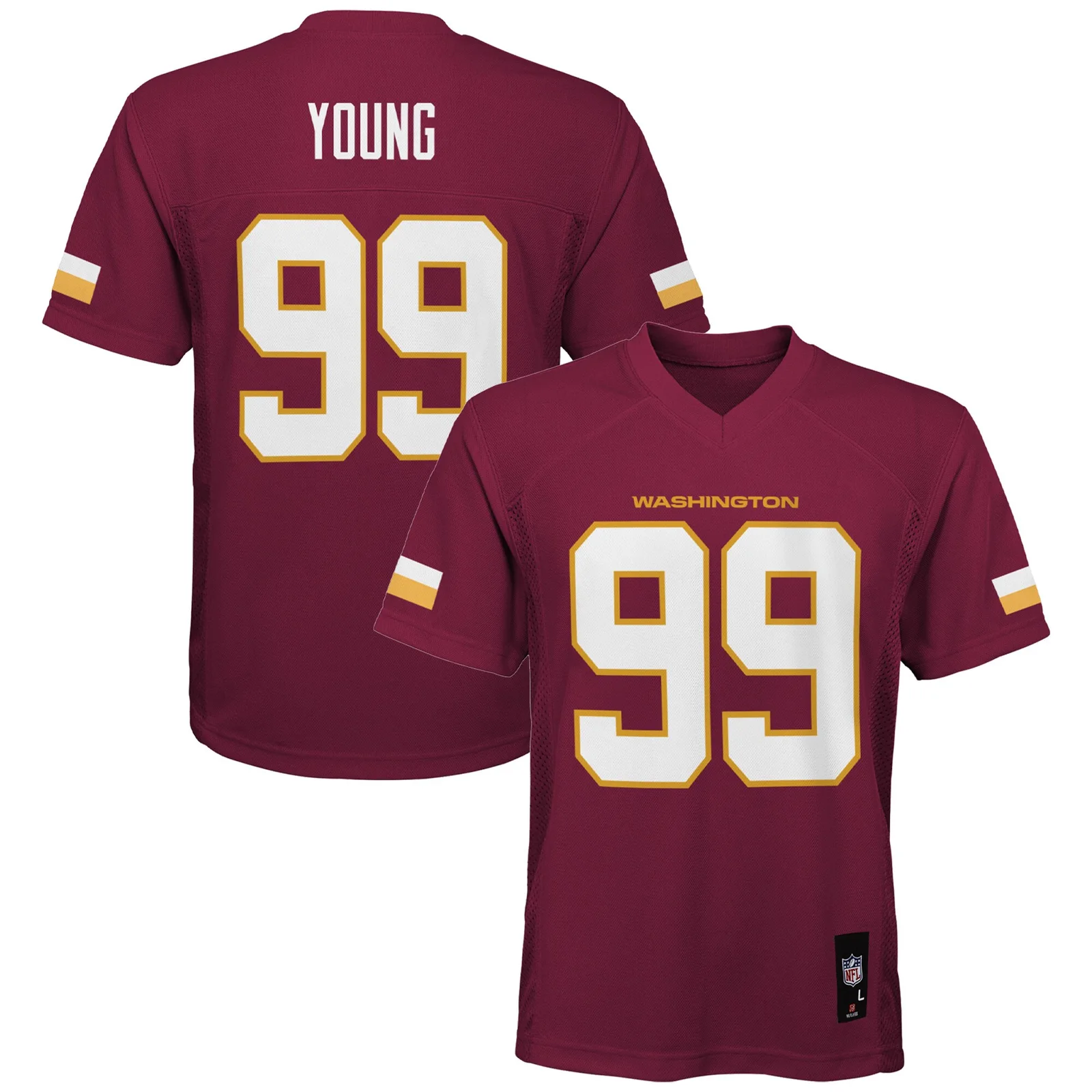 Chase Young Washington Commanders Youth  Player Jersey - Burgundy
