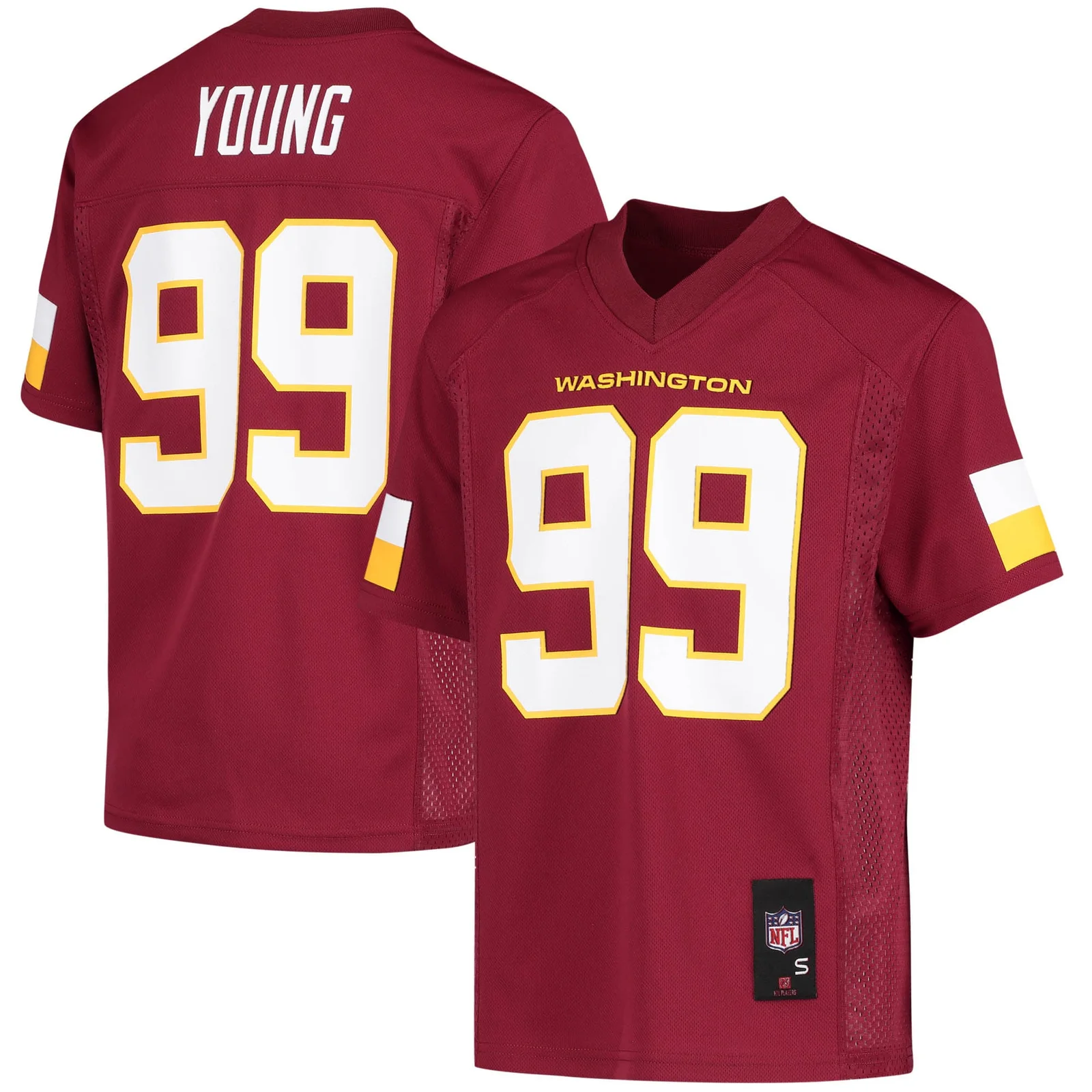 Chase Young Washington Football Team Youth  Player Jersey - Burgundy