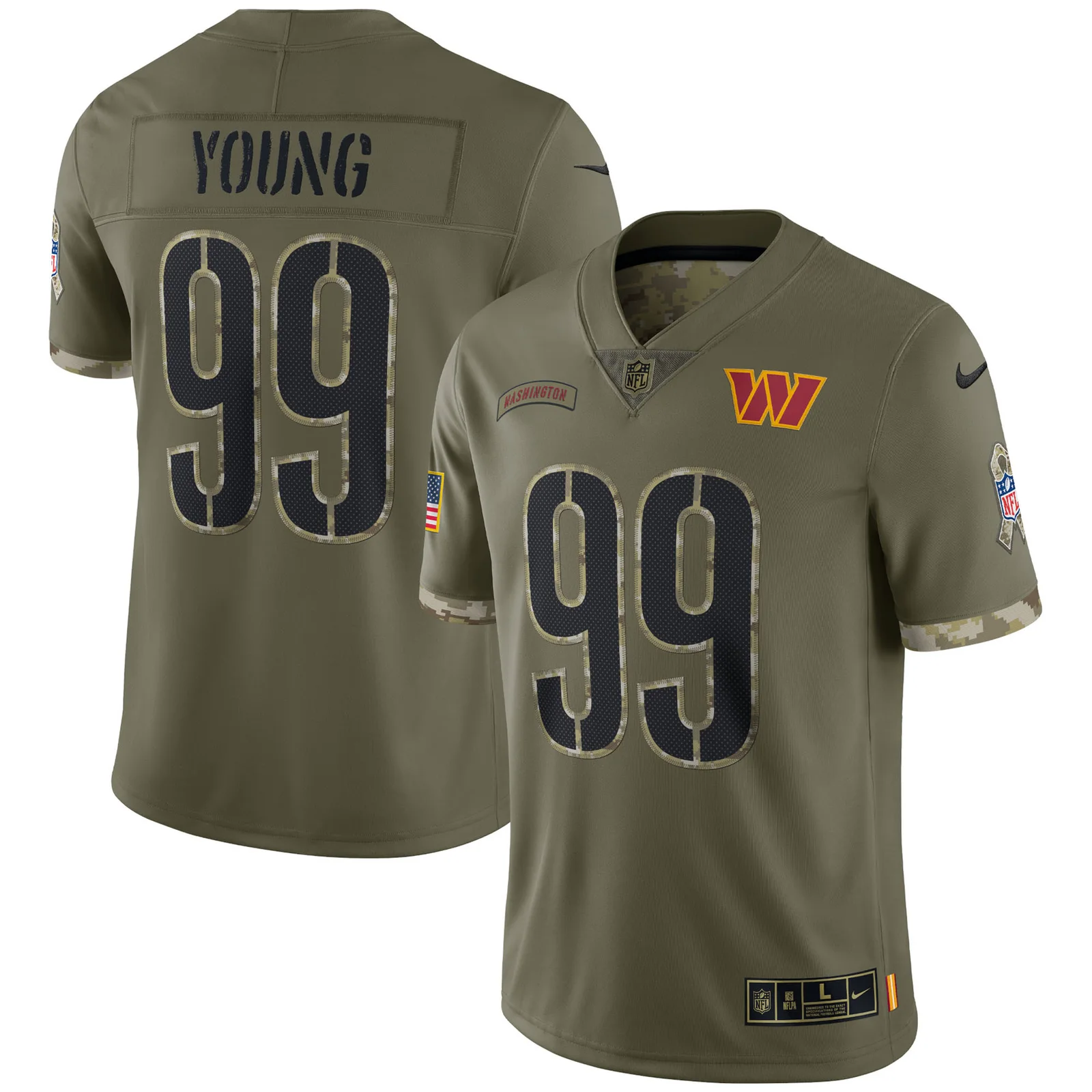 Men's Chase Young Washington Commanders Preschool  Player Jersey - Burgundy