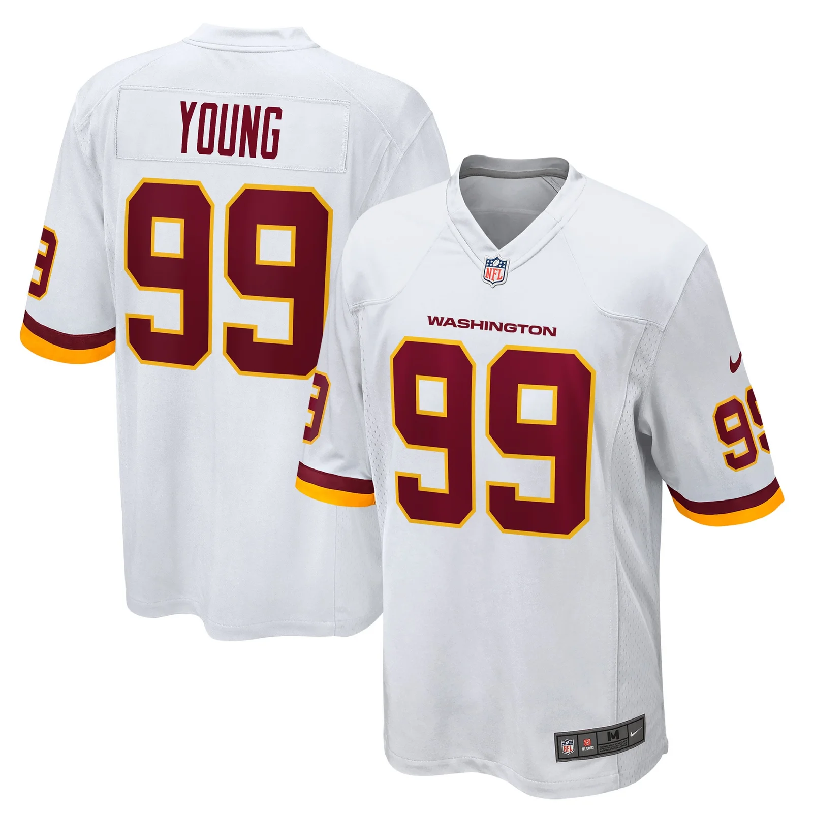 Men's Chase Young Washington Football Team Game Jersey - White -