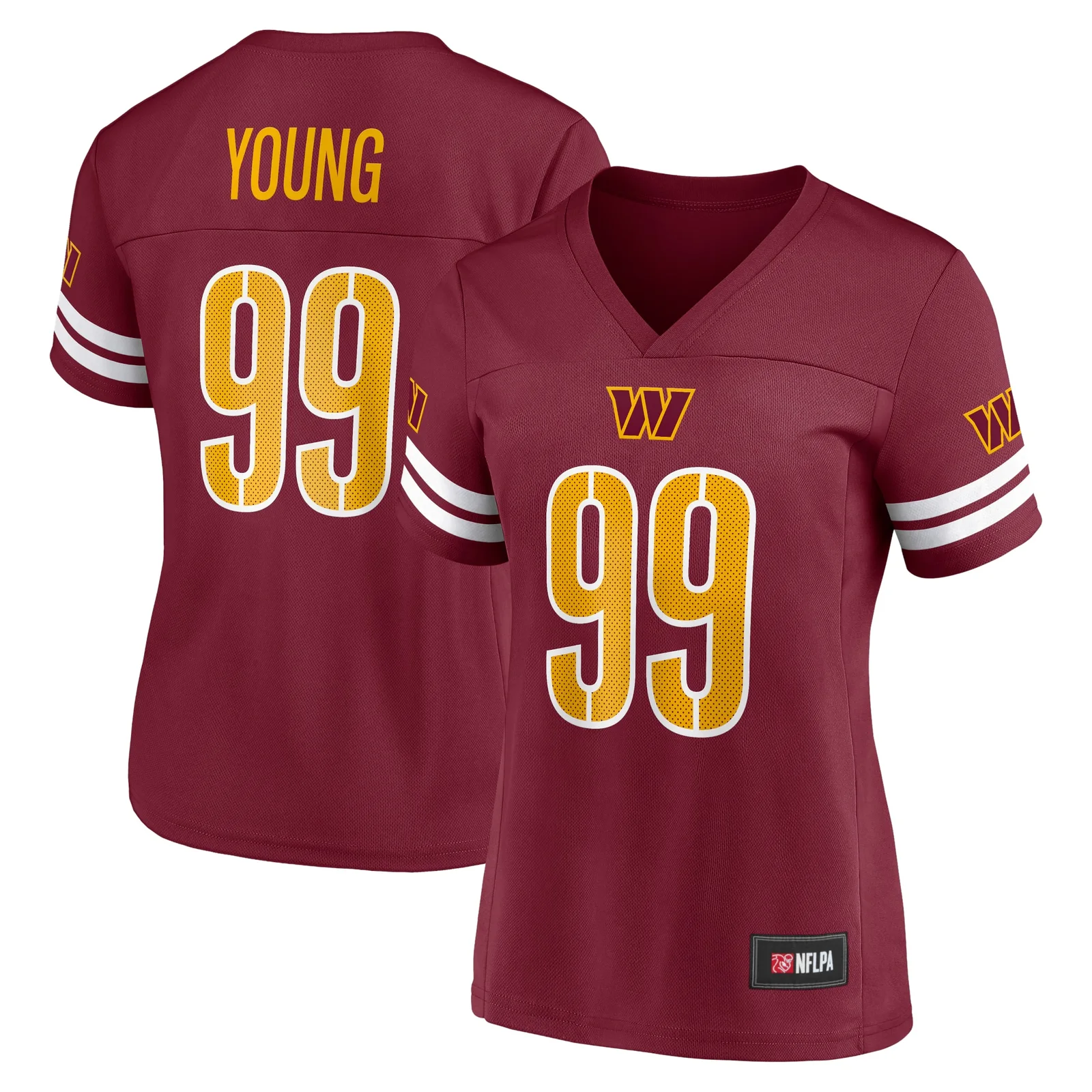 Woman's Chase Young Burgundy Washington Commanders Game Time Player Jersey -
