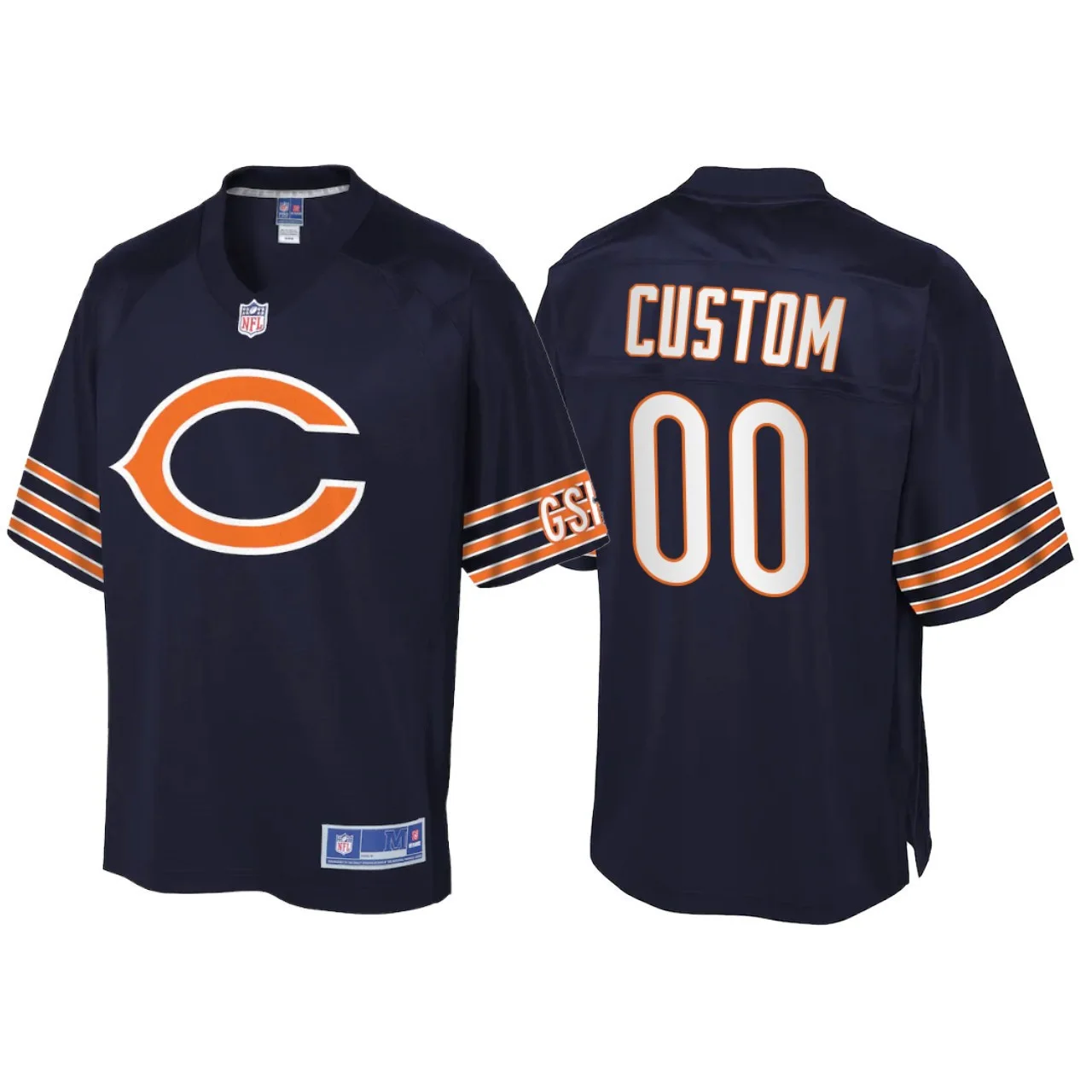 Youth's Chicago Bears Custom Team Icon Jersey - Navy -