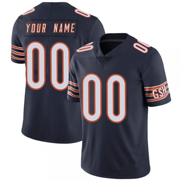 Youth's Custom Chicago Bears Limited Navy Team Color Vapor Untouchable Jersey -