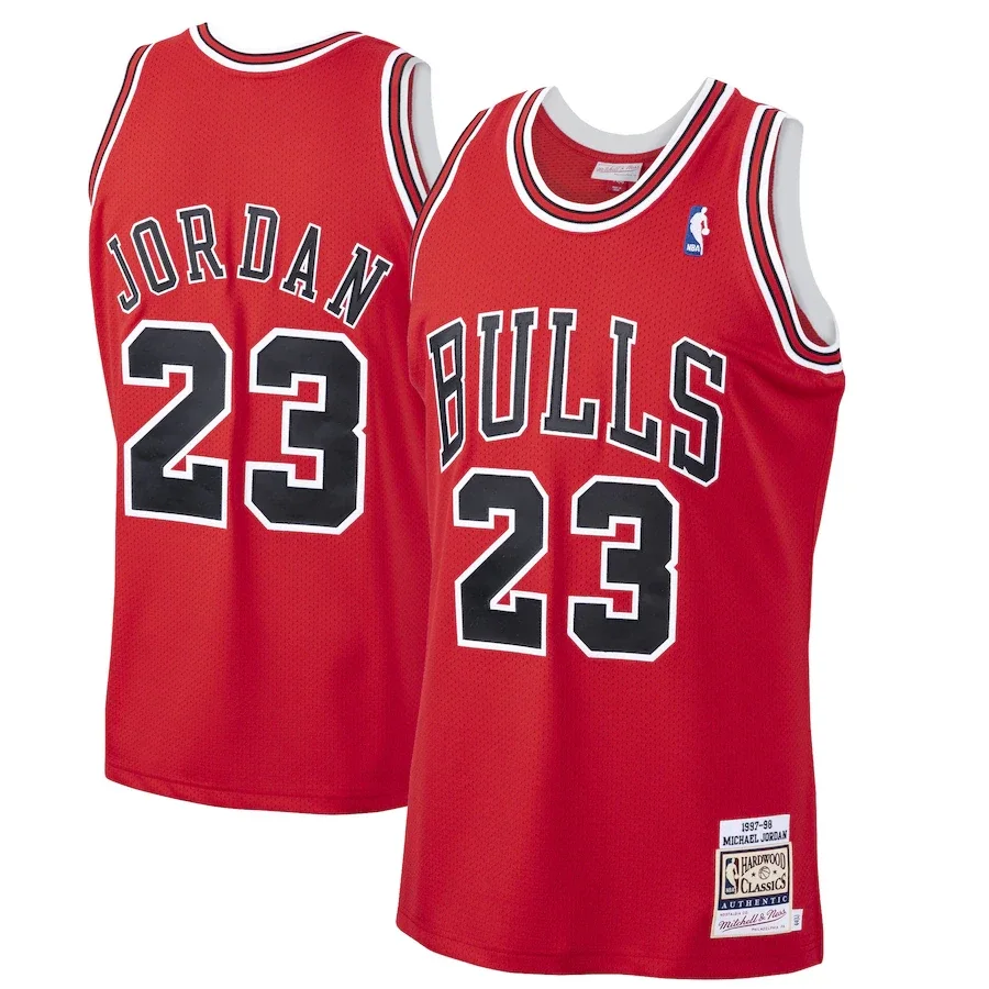 Men's Michael Jordan Chicago Bulls 1997-98 Hardwood Classics Player Jersey - Red -