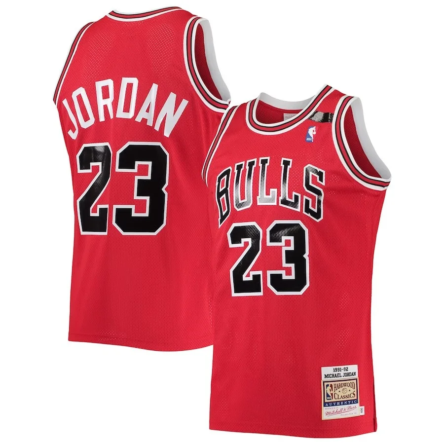 Men's Michael Jordan Chicago Bulls Hardwood Classics 1991 Jersey - Red -
