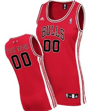 Woman's Chicago Bulls Customized Red Jersey -