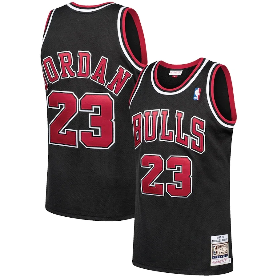 Woman's Michael Jordan Chicago Bulls 1997-98 Hardwood Classics Player Jersey - Black -