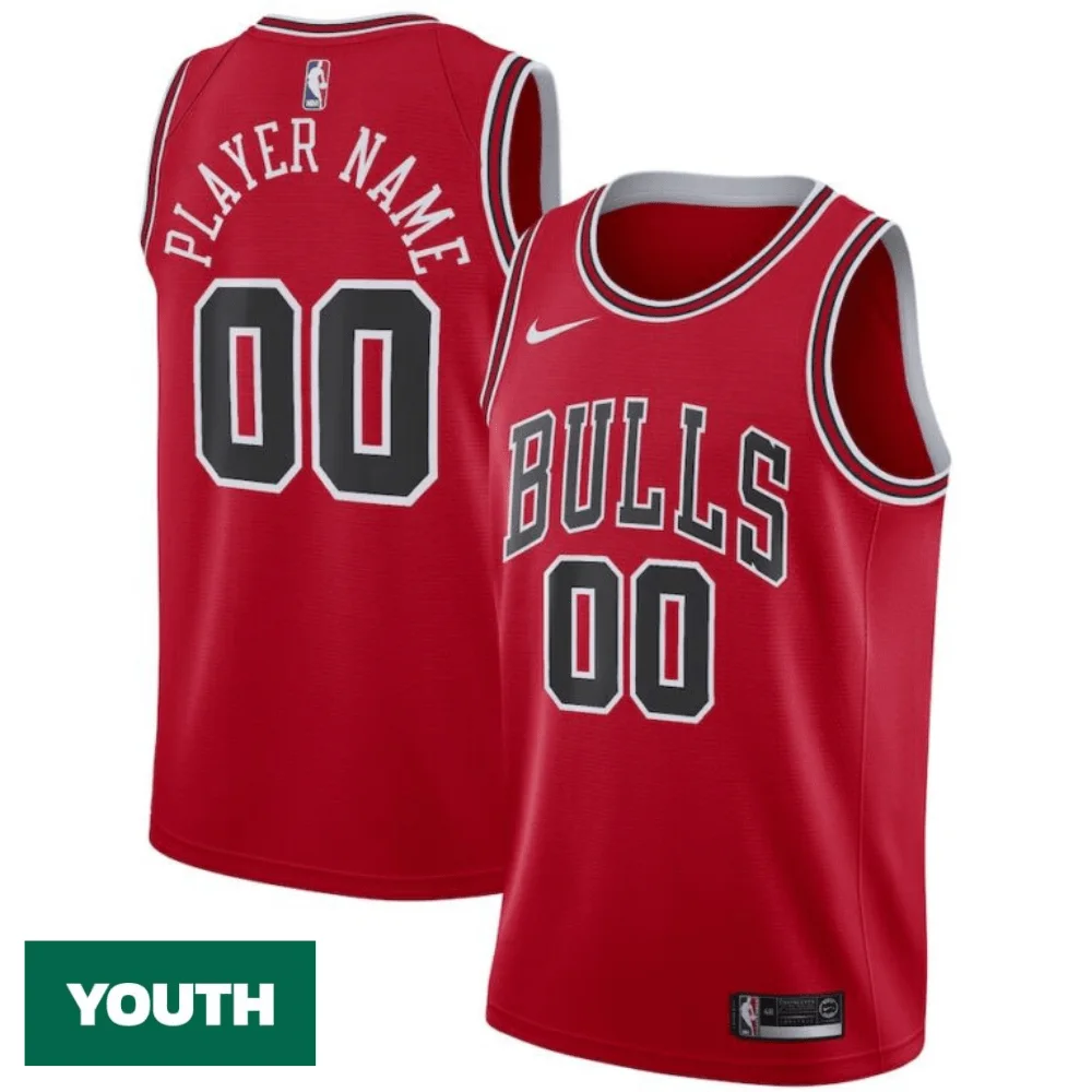 Youth's Chicago Bulls Custom 2020/2021 Icon Edition Swingman Jersey  -