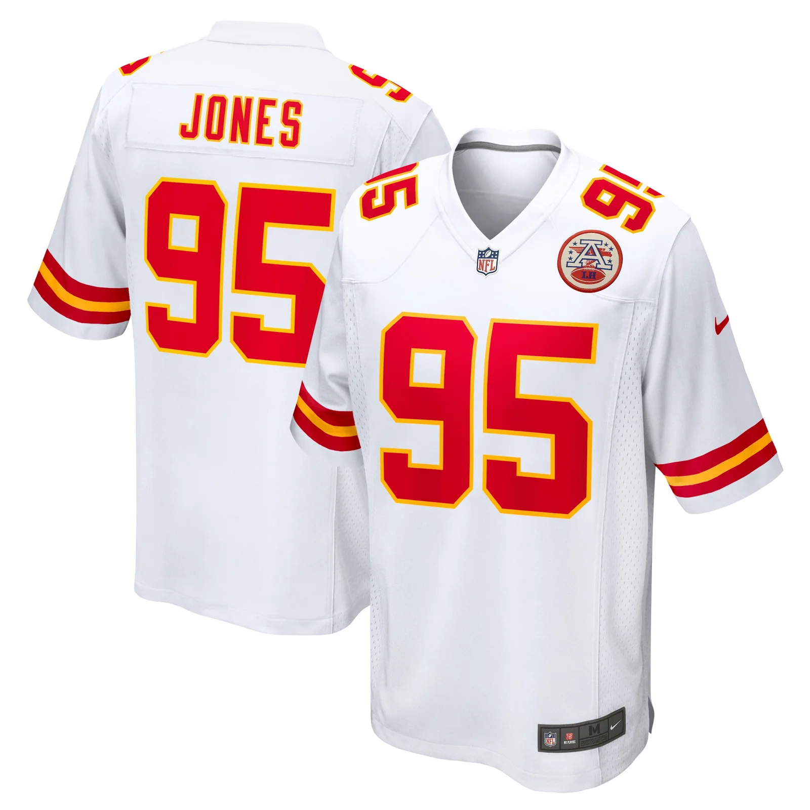 Men's Chris Jones Kansas City Chiefs  Game Jersey - White -