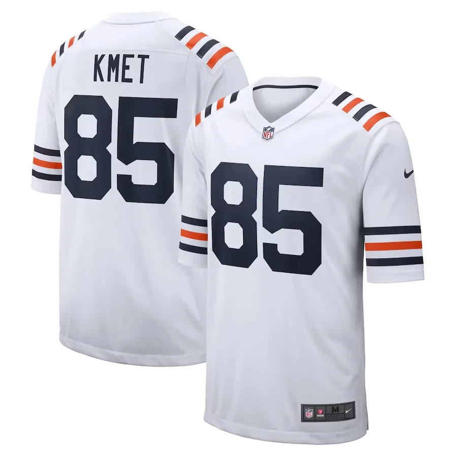 Cole Kmet Jersey, White Men's, Game Alternate Jersey -
