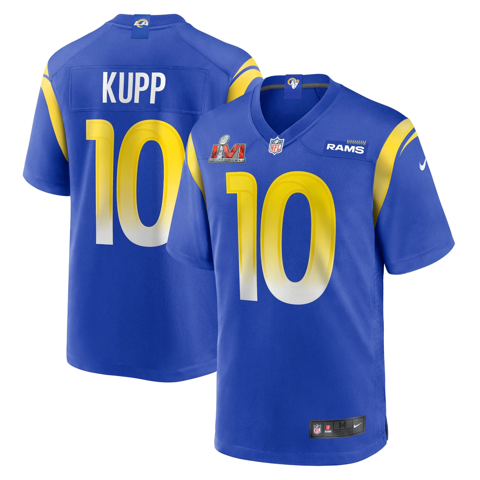 Men's Cooper Kupp Los Angeles Rams Super Bowl LVI Bound Game Patch Jersey - Royal -