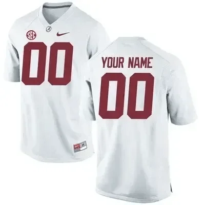 Custom Alabama Jersey for Men Alabama Crimson Tide Custom Name Number White Football Jersey Jersey , NCAA jerseys -