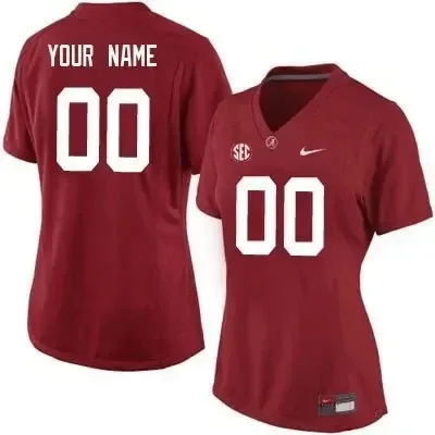 Custom Alabama Jersey for Woman Alabama Crimson Tide Custom Name Number Red Football Jersey Jersey , NCAA jerseys -