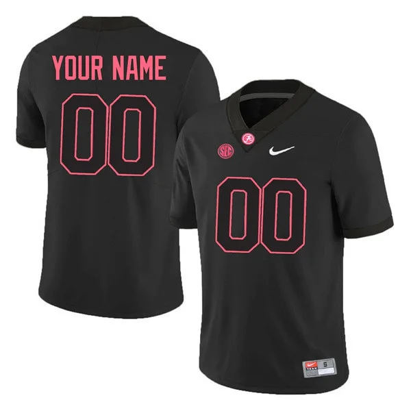 Custom Alabama Jersey for Youth Alabama Crimson Tide Custom 2019 NCAA Football Jersey Black -