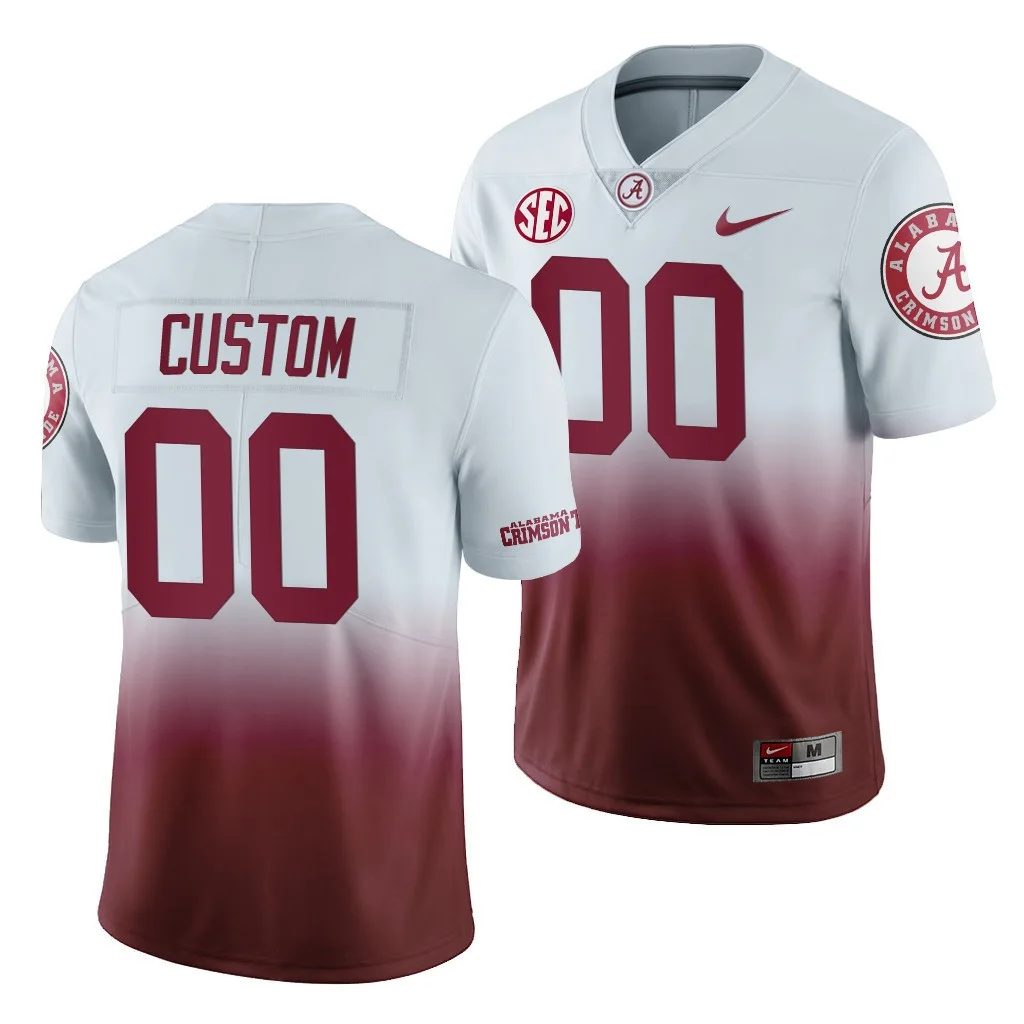 Custom Alabama Jersey for Youth Alabama Crimson Tide CustomGradient 2019 Color Crash Jersey -