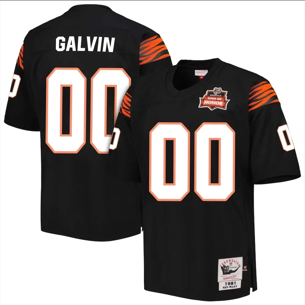 Custom Black Cincinnati Bengals 1981 Authentic Retired Player Jersey -