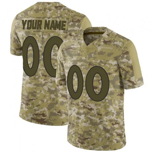 Youth's Custom Denver Broncos Limited Camo 2018 Salute to Service Jersey -