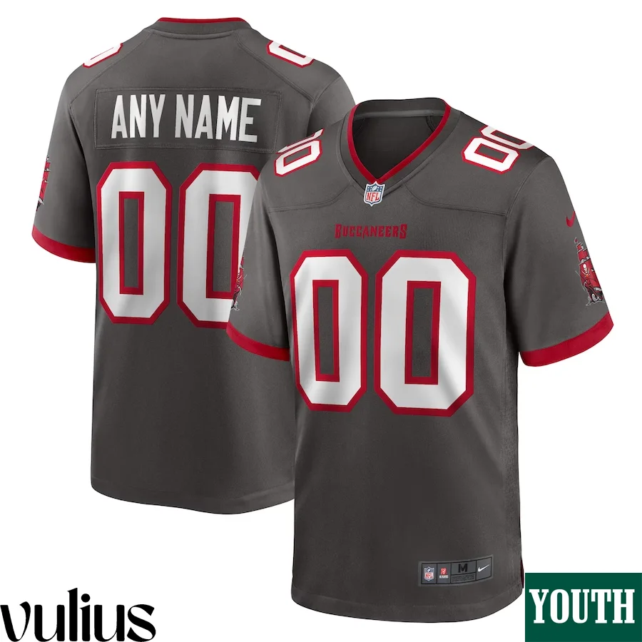 Custom Bucs Jersey, Brown Youth's, Alternate Game Custom Jersey -