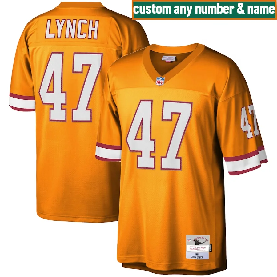 Custom Bucs Jersey, Orange Men's, Legacy  Jersey