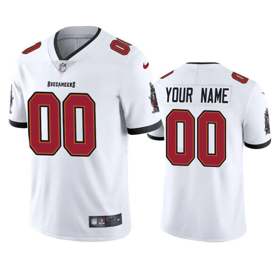Men's Tampa Bay Buccaneers Custom White 2020 Vapor Limited Jersey -