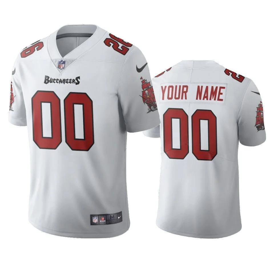 Men's Tampa Bay Buccaneers Custom White 2020 Vapor Limited Jersey -
