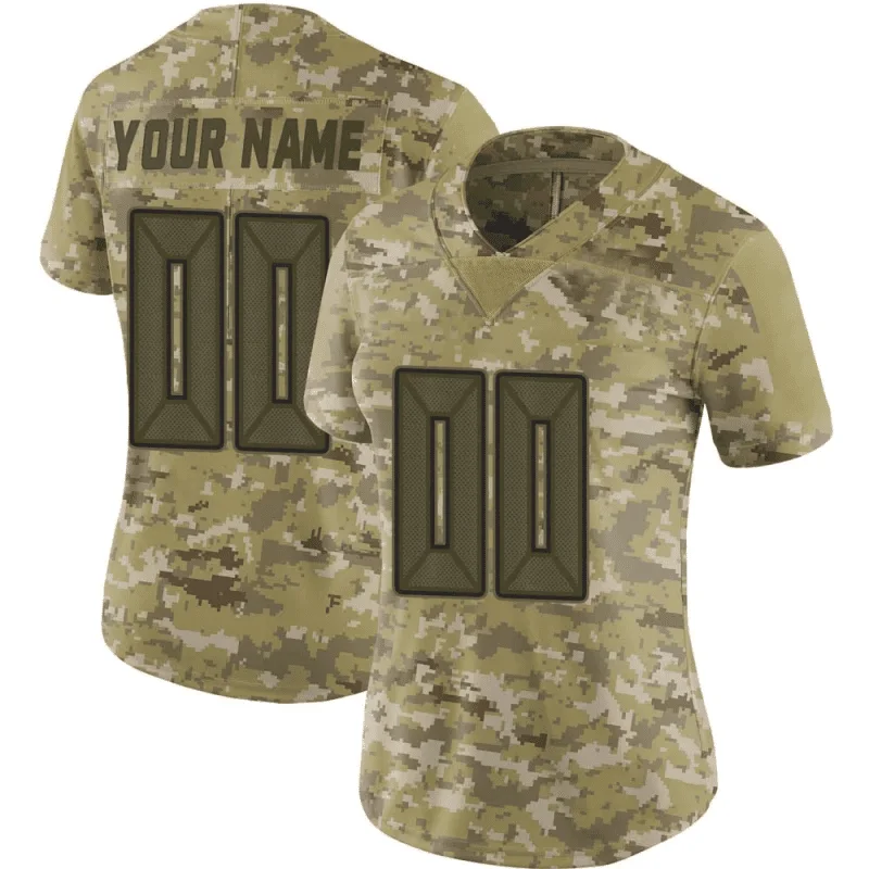 Woman's Custom Tampa Bay Buccaneers 2018 Salute to Service Jersey - Limited Camo -