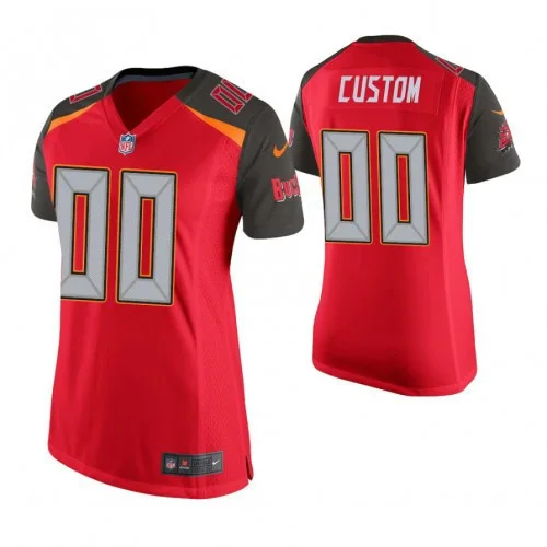 Woman's Tampa Bay Buccaneers Red Game Customized Jersey -